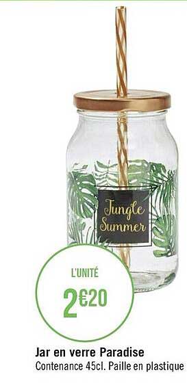 jar en verre paradise