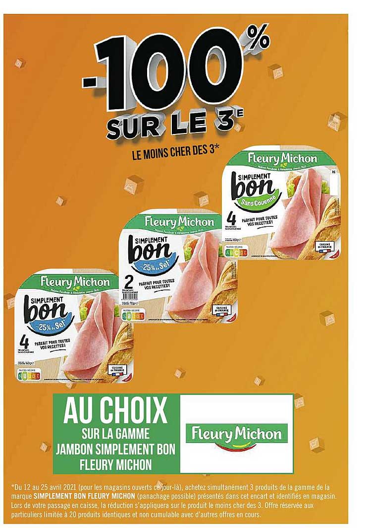 la gamme jambon simplement bon fleury michon