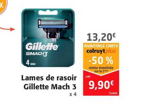 lames de rasoir gillette mach 3