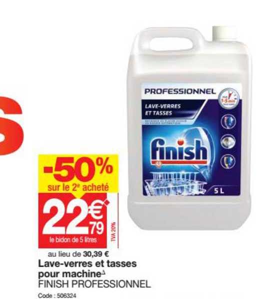 lave-verres et tasses pour machine finish professionnel