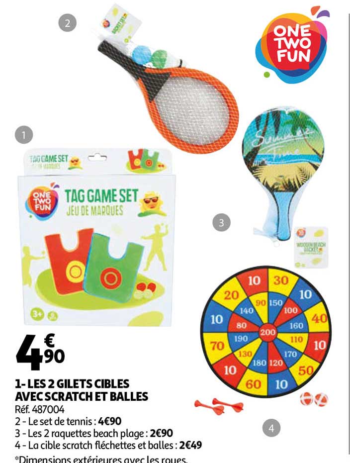 les 2 gilets cibles avec scratch et balles