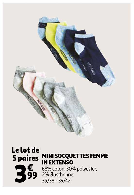 mini socquettes femme in extenso