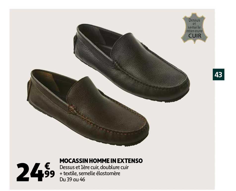 mocassin homme in extenso