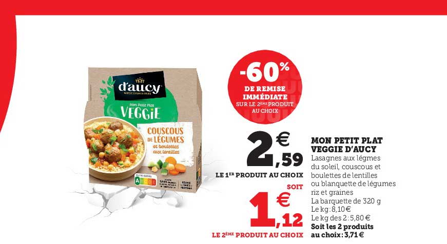 mon petit plat veggie d'aucy