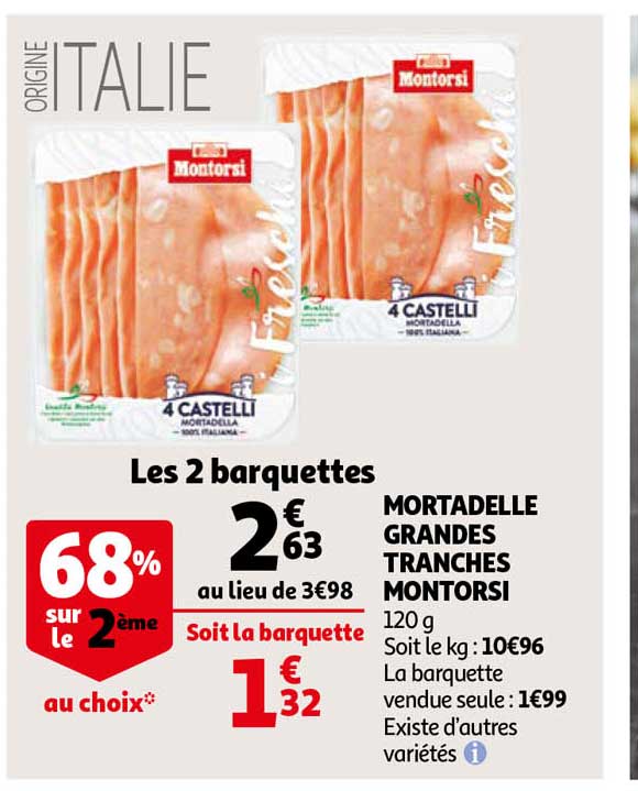 mortadelle grandes tranches montorsi
