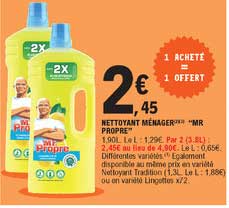 nettoyant ménager 'mr propre"