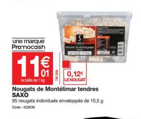 nougats de montélimar tendres saxo