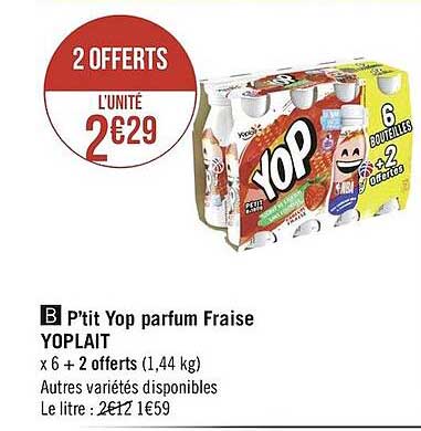 P'tit Yop Parfum Fraise Yoplait