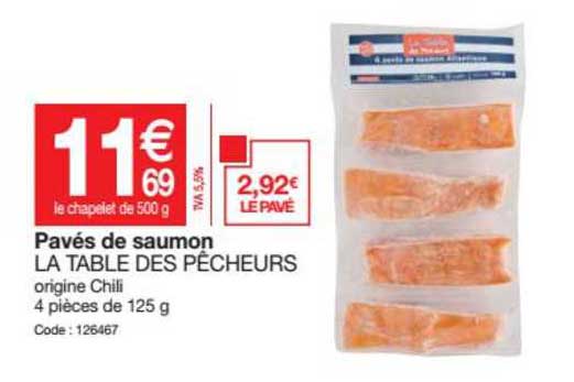 pavés de saumon la table des pêcheurs