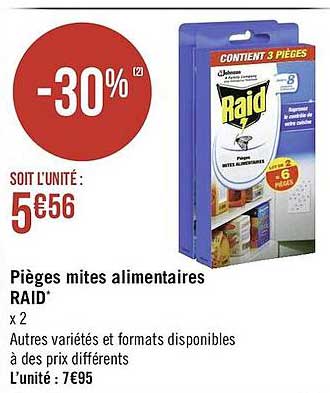 pièges mites alimentaires raid