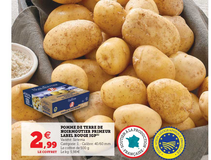 Pomme De Terre De Noirmoutier Primeur Label Rouge Igp