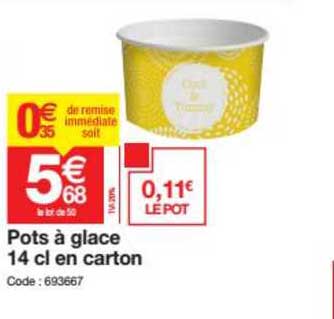 pots à glace 14 cl en carton