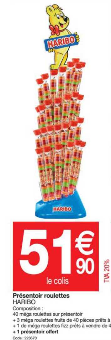 Présentoir Roulettes Haribo