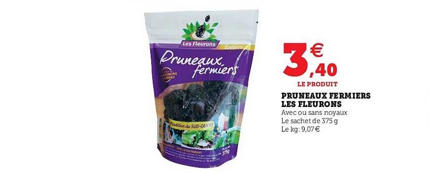 pruneaux fermiers les fleurons