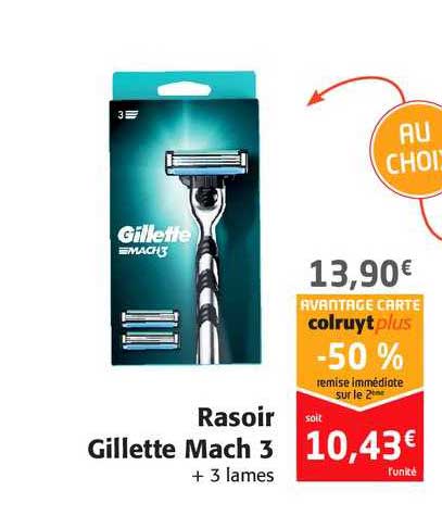 rasoir gillette mach 3