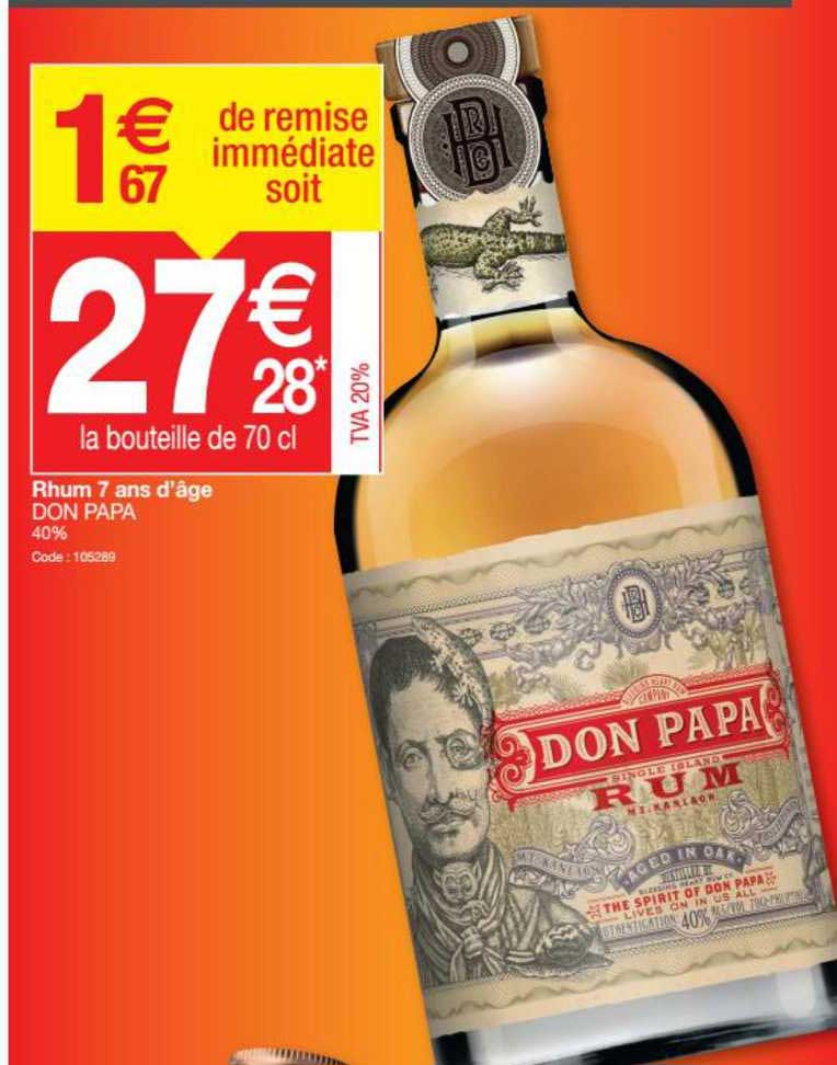 rhum 7 ans d'âge don papa