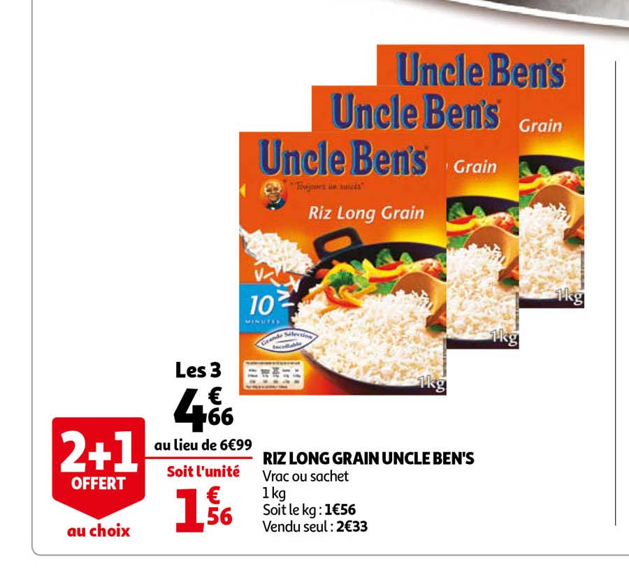 riz long grain uncle ben's