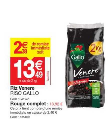 riz venere riso gallo
