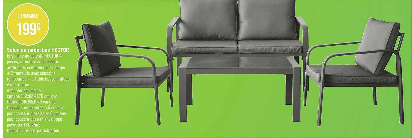 salon de jardin bas hector