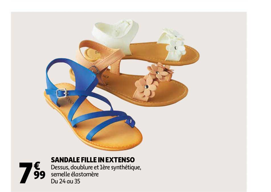 sandale fille in extenso
