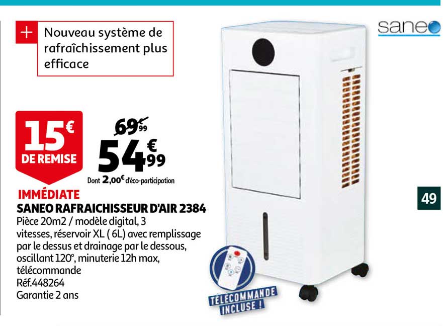 saneo rafraîchisseur d'air 2384