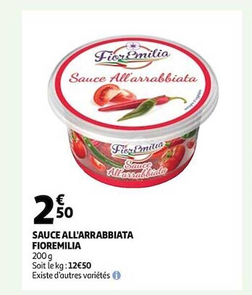sauce all'arrabbiata fioremilia