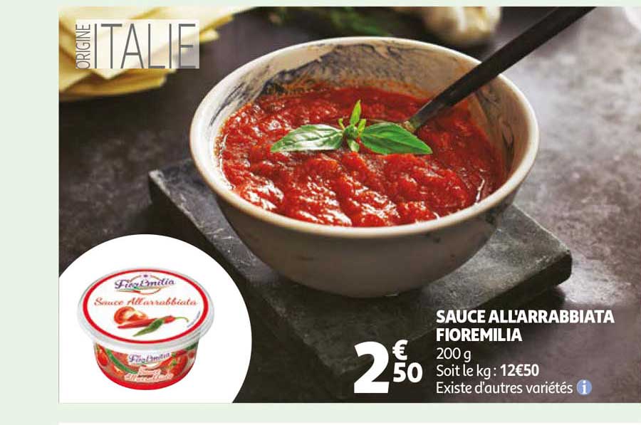 sauce all'arrabbiata fioremilia