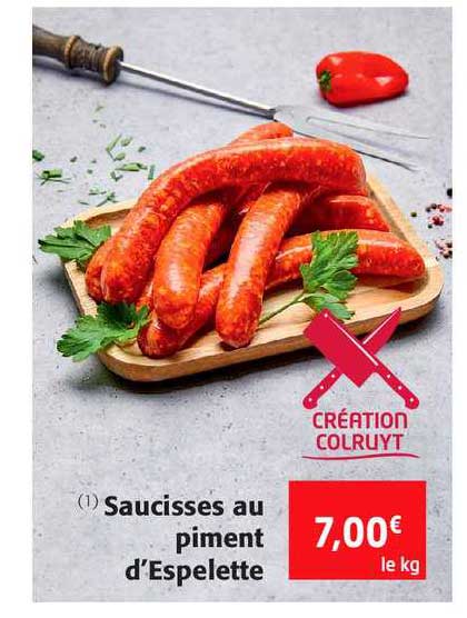saucisses au piment d'espelette