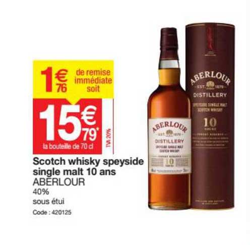 scotch whisky speyside single malt 10 ans aberlour