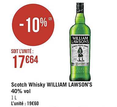 scotch whisky william lawson's 40% vol
