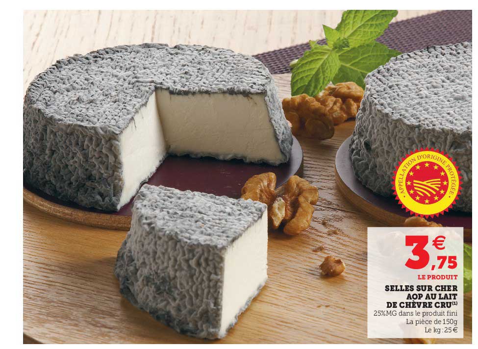 selles sur cher aop au lait de chèvre cru