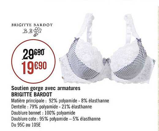 soutien gorge avec armatures brigitte bardot