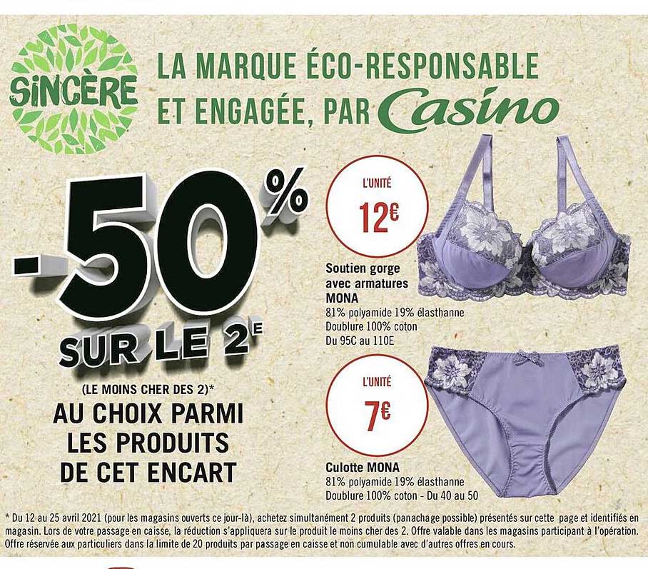 soutien gorge avec armatures mona, culotte mona