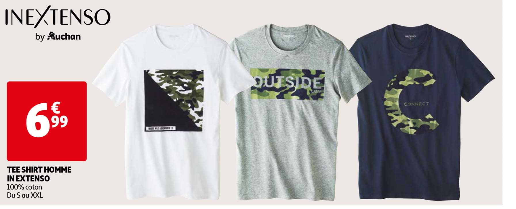 tee shirt homme in extenso