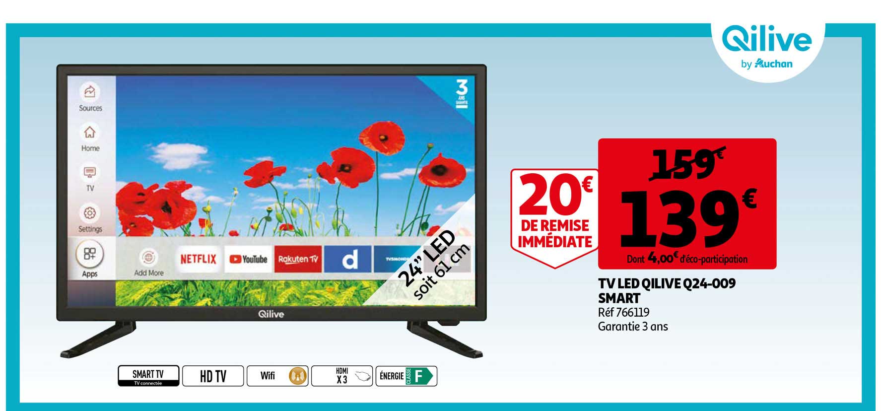 Tv Led Qilive Q24-009 Smart