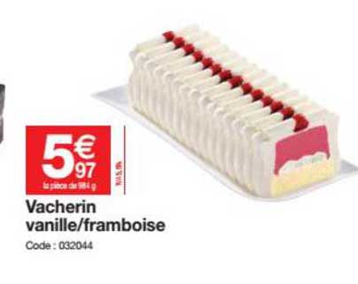 vacherin vanille - framboise