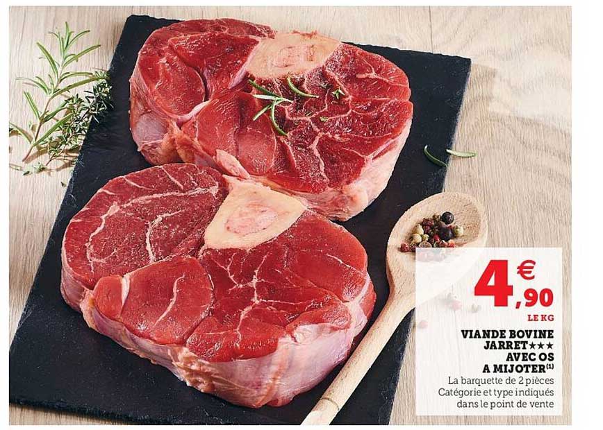 Viande Bovine Jarret Avec Os à Mijoter