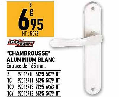 "chambrousse" Aluminium Blanc
