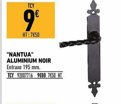 "nantua" Aluminium Noir