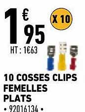 10 cosses clips femmes plats
