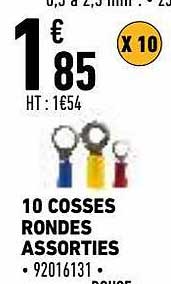 10 cosses rondes assorties