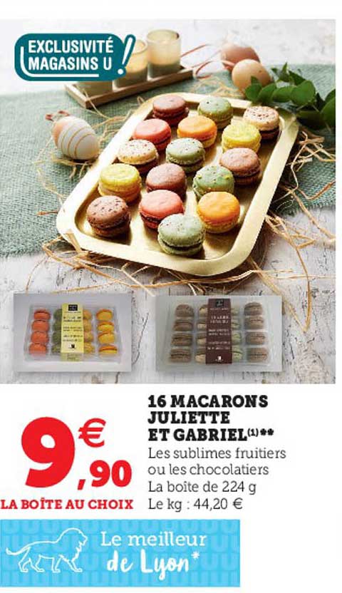 16 macarons juliette et gabriel