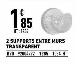 2 supports entre murs transparent