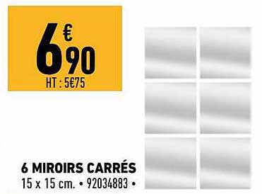 6 Miroirs Carrés