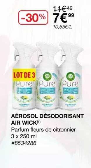 aérosol désodorisant air wick
