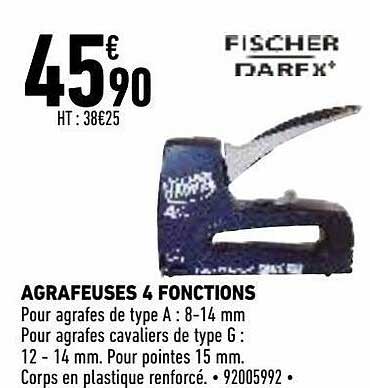 agrafeuses 4 fonctions