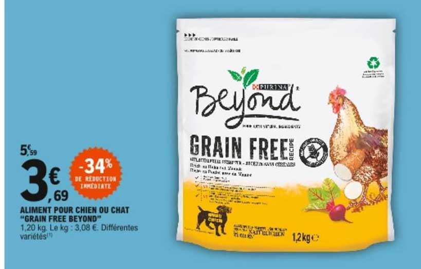 aliment pour chien ou chat "grain free beyond"