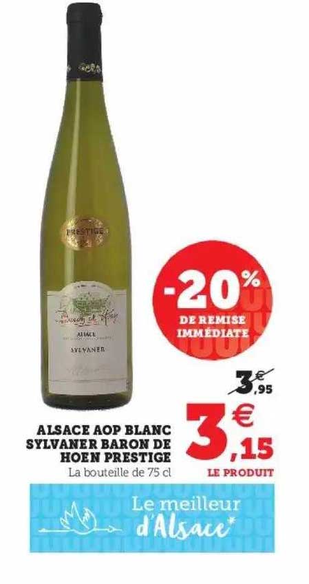 alsace aop blanc sylvaner baron de hoen prestige