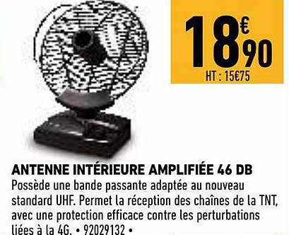antenne intérieure amplifiée 46 db