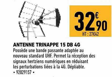 antenne trinappe 15 db 4g